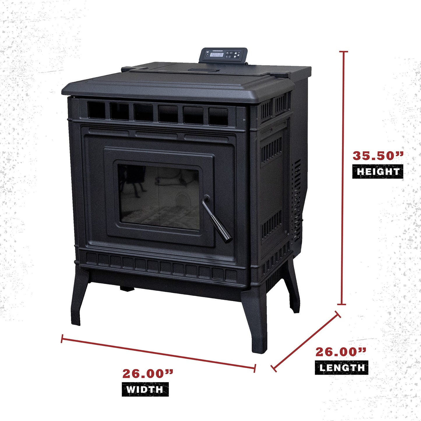 CAST IRON PELLET STOVE